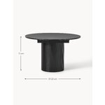 Melns izvelkams ēdamgalds (filo) 120/160x120