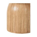 Light brown round dining table (nelly) d=115