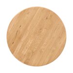 Light brown round dining table (nelly) d=115