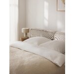 Gaiši bēša polsterēta gulta (Lennon) 160x200