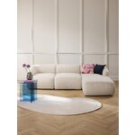 Gaiši bēšs modulārs stūra dīvāns (dīvāns)