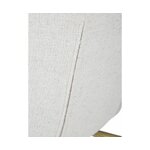 Balts un zelta buklē auduma krēsls (tess)