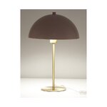 Rozā-zelta galda lampa (matilda) ar skaistuma trūkumiem.
