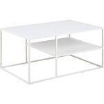 Metal white coffee table (actona) hall sample, strong beauty flaws