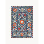 Litteä kudottu jacquard-matto Suzani (Louis de Poortere)