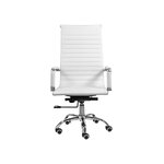 White office chair (blanca) hall sample, with cosmetic defects.