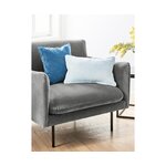 Gray velvet armchair (moby)