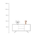 Vaaleanpunainen metallinen pöytävalaisin (Walter)