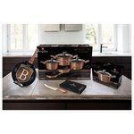 Set of kitchen pots and pans 10-piece rose gold (berlinger haus)