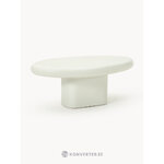 Valkoinen soikea sohvapöytä (Anaya)