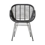 Musta puutarhatuoli (Costa)