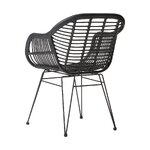 Musta puutarhatuoli (Costa)