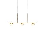 Kultavalkoinen riippuvalaisin Contina (Nordlux)