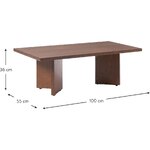 Tumepruun Diivanilaud (Toni)