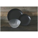 Black and white kitchenware set 18-piece contempora (galileo)