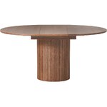 Круглый раздвижной обеденный стол темно-коричневого цвета (Filo) 120-160 см