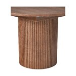 Круглый раздвижной обеденный стол темно-коричневого цвета (Filo) 120-160 см