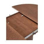 Круглый раздвижной обеденный стол темно-коричневого цвета (Filo) 120-160 см