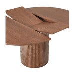 Круглый раздвижной обеденный стол темно-коричневого цвета (Filo) 120-160 см