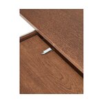 Круглый раздвижной обеденный стол темно-коричневого цвета (Filo) 120-160 см