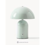 Piparmētru zaļa LED maza galda lampa (Walter)