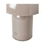 Smėlio spalvos įkraunama LED stalo lempa (Walter)