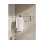 Šviesiai smėlio spalvos sieninis kabliukas Siena (WW)