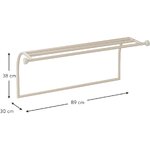 Šviesiai smėlio spalvos sieninis kabliukas Siena (WW)