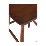 Tamsiai ruda mango medienos baro kėdė (Nino), aukštis = 66