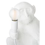 Balta dizaina galda lampa "Monkey" (Kleine Design)