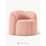 Розовое кресло Букли (Флер)