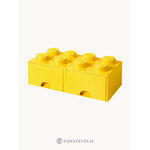 Geltona žaislų dėžutės kaladėlė (Lego)