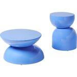 Gaiši zils dārza kafijas galdiņš (Gigi)