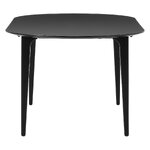 Melns ovāls masīvkoka ēdamgalds (Archie) 100x200