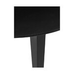 Melns ovāls masīvkoka ēdamgalds (Archie) 100x200