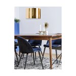 Dark brown solid wood dining table oscar (anderson)