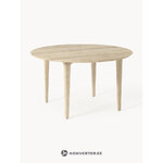 Solid Wood Round Dining Table (Archie)D=140