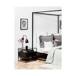 Juodas naktinis stalas (Theodor)