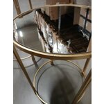 Auksinis kavos staliukų komplektas, 2 dalys, James (Art-Pol)