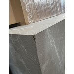 Šviesaus marmuro imitacijos kavos staliukas (Lesley)