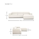 Large light corner sofa (melva)