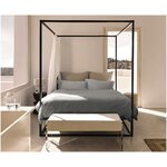 Dark gray bed linen set (arlene)