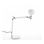 Белая настольная лампа tolomeo (артемид)