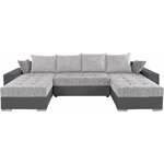 Pilka kampinė sofa-lova (kolekcija ab)