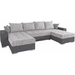 Pilka kampinė sofa-lova (kolekcija ab)