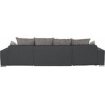 Серый угловой диван-кровать (josy)
