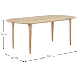 Solid wood dining table (archie)