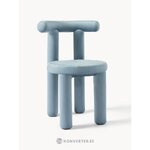 Light Blue Velvet Chair (Calan)