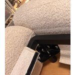 Kreminė lova su daiktadėže Boucle (Tayla) 200x200