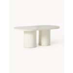 White Oval Dining Table (Saya) 200 x100